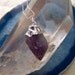 Raw Amethyst Crystal Sterling Silver Necklace - Amethyst Point Pendant - Rough Gemstone