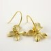 Single Orchid Earrings, Gold Everyday Classic Simple Earrings, Wedding, Brdiesmaids Gift, elegant and Stylish Gift For Her Under 20