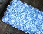 SALE - Leighton Heritage Newborn Posing Photography Prop Perfect Bean Bag Basket Stuffer Rose Fabric Backdrop Fluttery Layering (Baby Blue)