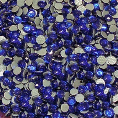 720 pc (5 gross) of 3mm/10ss hot fix rhinestones in SAPPHIRE BLUE DIY