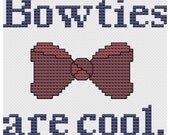 Bowties are cool cross stitch pattern