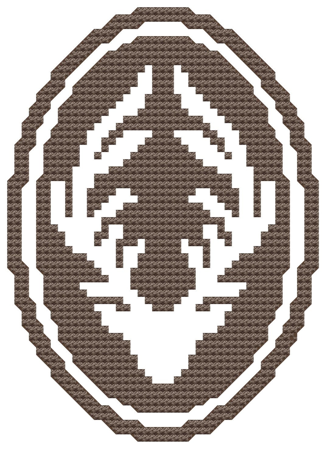 Antlers: a cross stitch pattern
