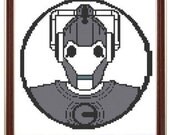 Cyberman cross stitch pattern pdf dr who