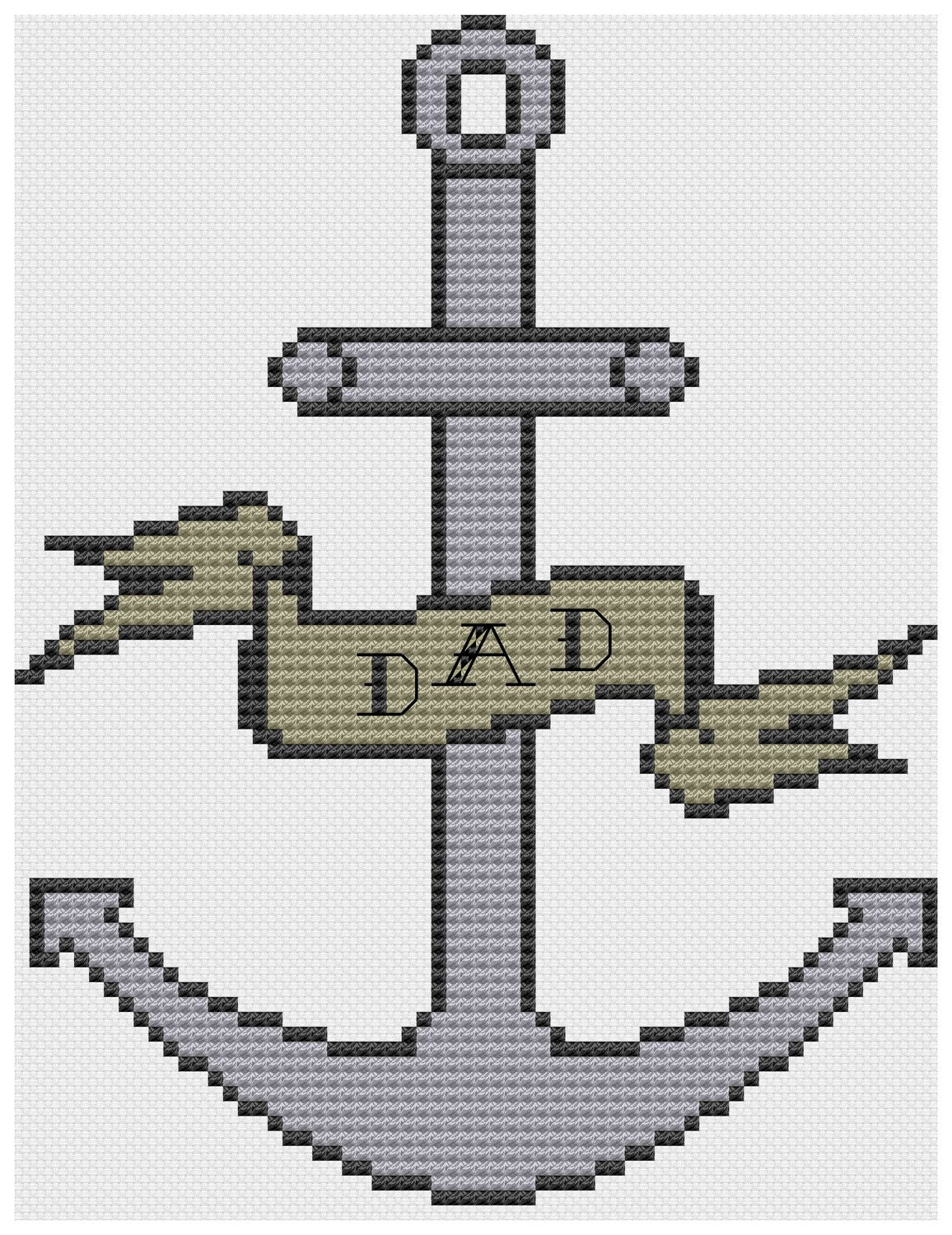 anchor with banner