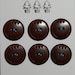 6 Vintage Bakelite Buttons