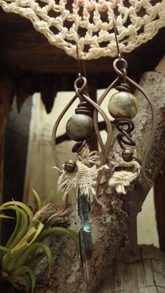 Lost & Found - Mixed Media Earrings