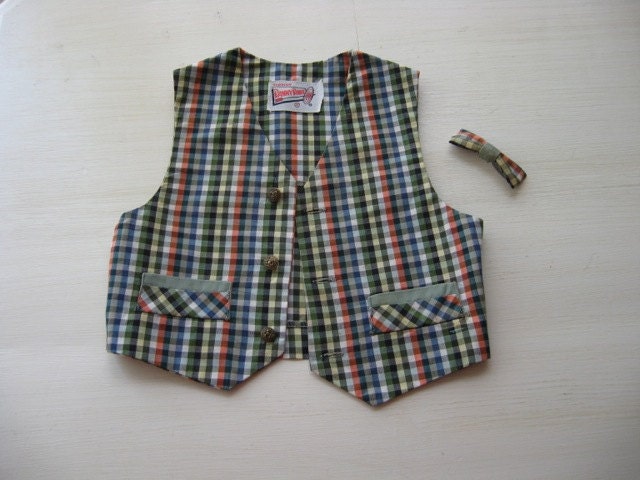 Toddler Vest & Bow Tie - 18 Month SIze / All Duded Out