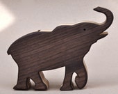 Elephant Piggy Bank Wooden Waldorf Toy for a Child  Animal Coin Savings Bank Holidays Stockings