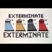 Dalek Rainbow - Doctor Who Inspired Cross Stitch Pattern