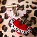Love Tattooed Heart Mens Rockabilly Cufflinks