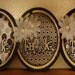 Thanks Cream embossed with pearl Daisies
