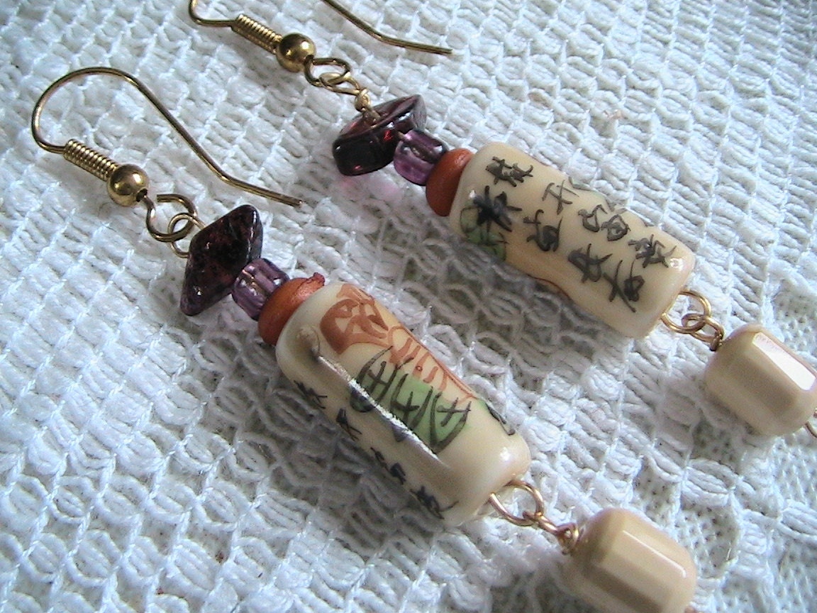 Pretty Earrings with Amethyst