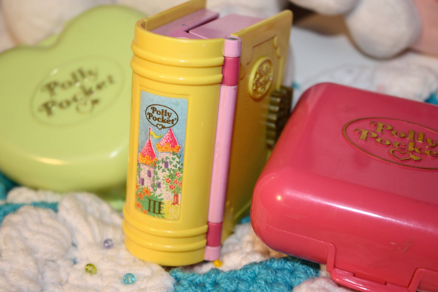 SALE Huge lot of Vintage Polly Pockets Vintage 80s toys 5 total Christmas gift