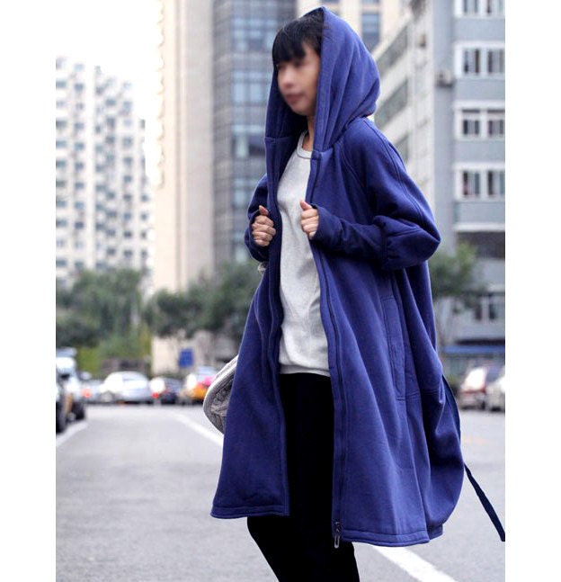Free Style Zipper Hoodie Jacket with Cotton Lining/ Winter Coat/ 9 Colors