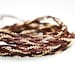 Brown and Gold Dainty Wrap Bracelet