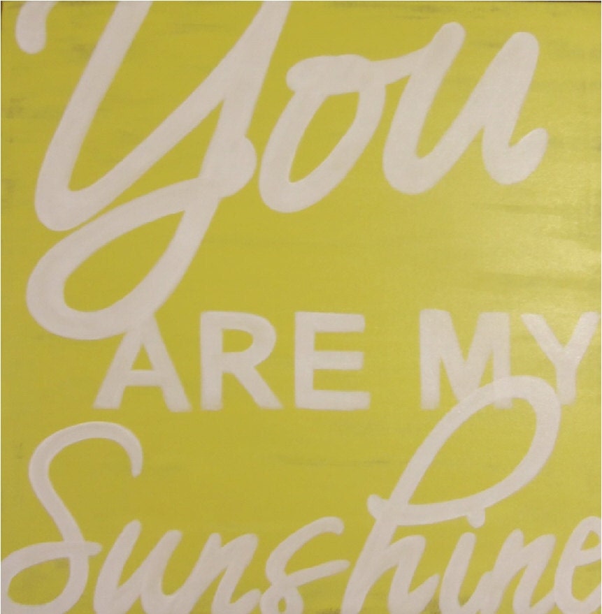 24x24 you are my sunshine painting