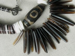 Spiked Shell Tribal Necklace