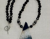 Agate Teardrop Necklace