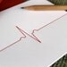 letterpress valentine - heartbeat