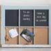 Vintage repurposed window chalkboard and cork board