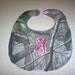 Camouflage With Pink Browning Deer Embroidery Handmade Baby Bib