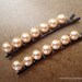 Pearls Beaded bobby pins - Champagne pearls TREASURY ITEM