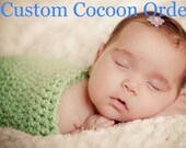 Custom baby cocoon listing