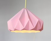 Treasury Chestnut paper origami lampshade pink - nellianna