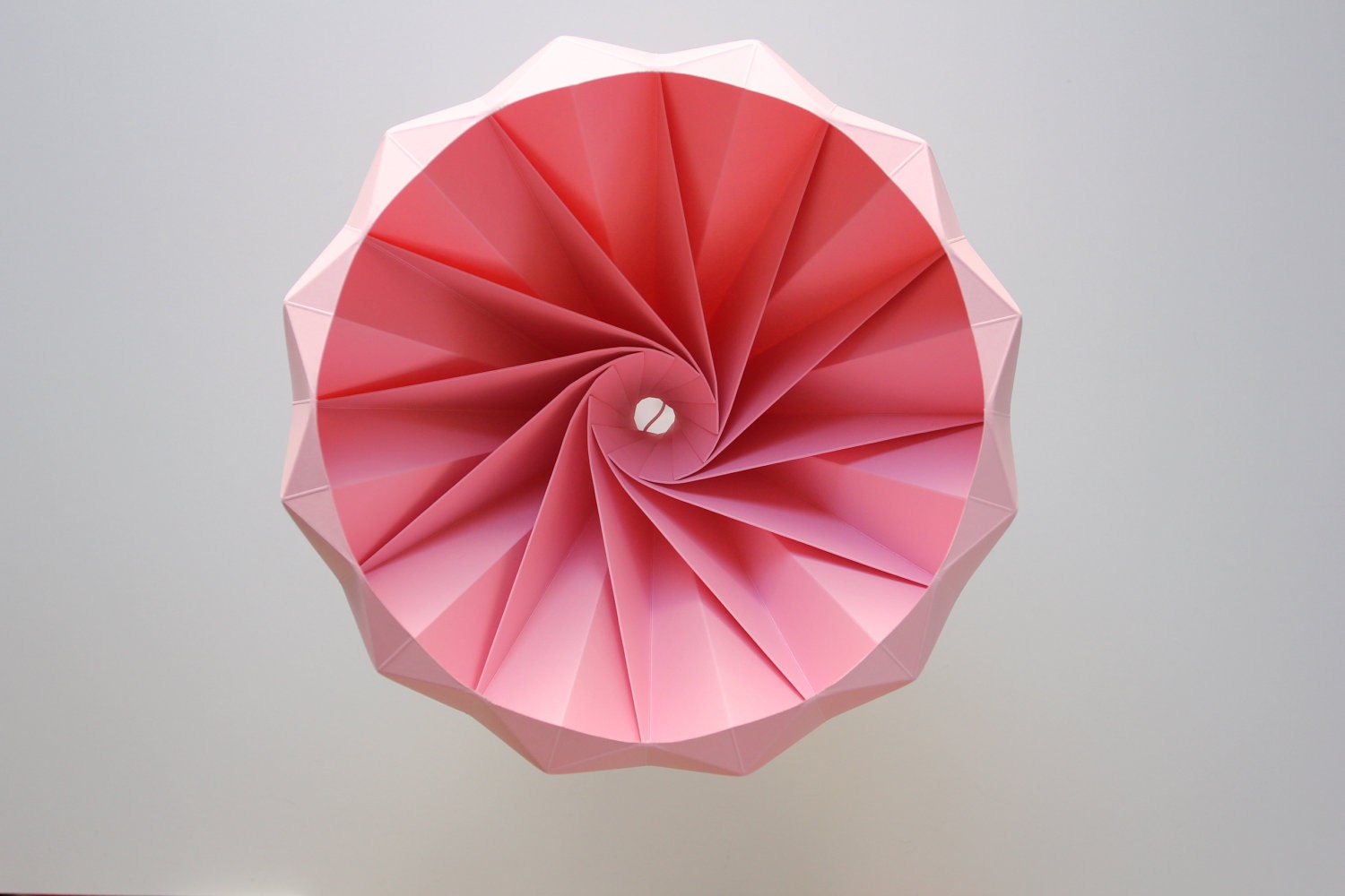 Chestnut paper origami lampshade pink