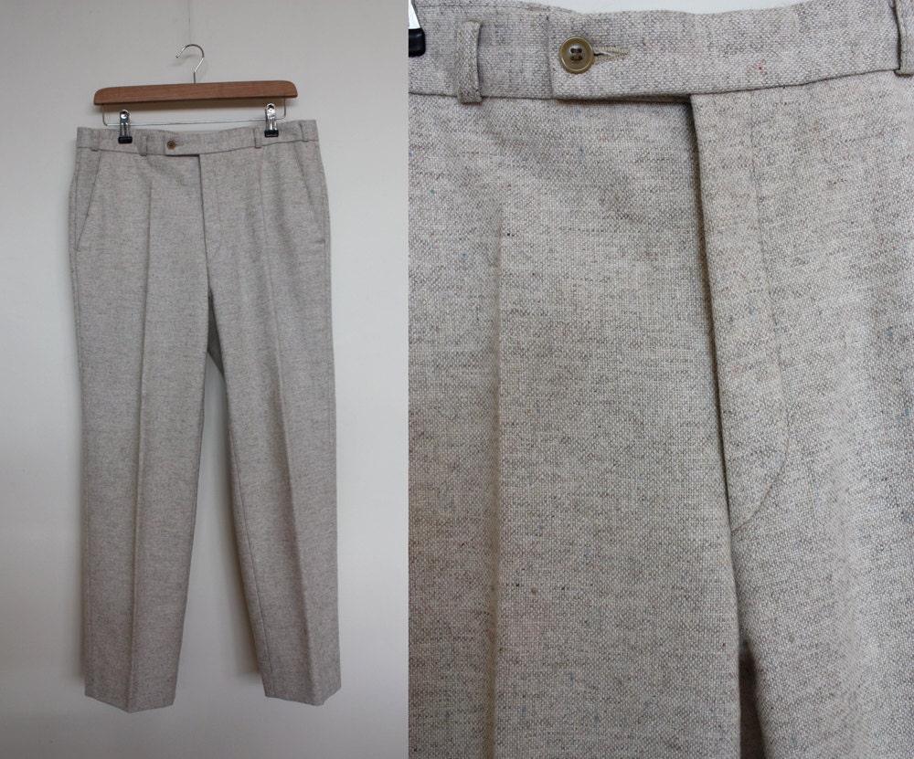 Vintage 1980s Cream/Beige Slacks Size M