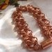 Copper Chain Maille Bracelet Vertebrae
