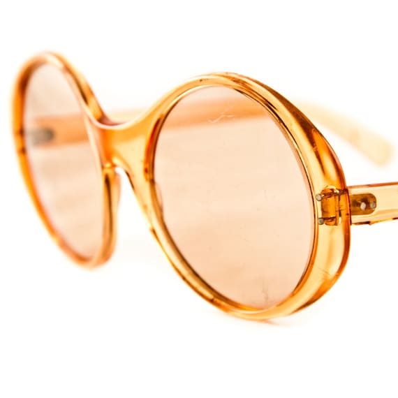 Big Round Vintage Sunglasses 1960's Retro Fashion