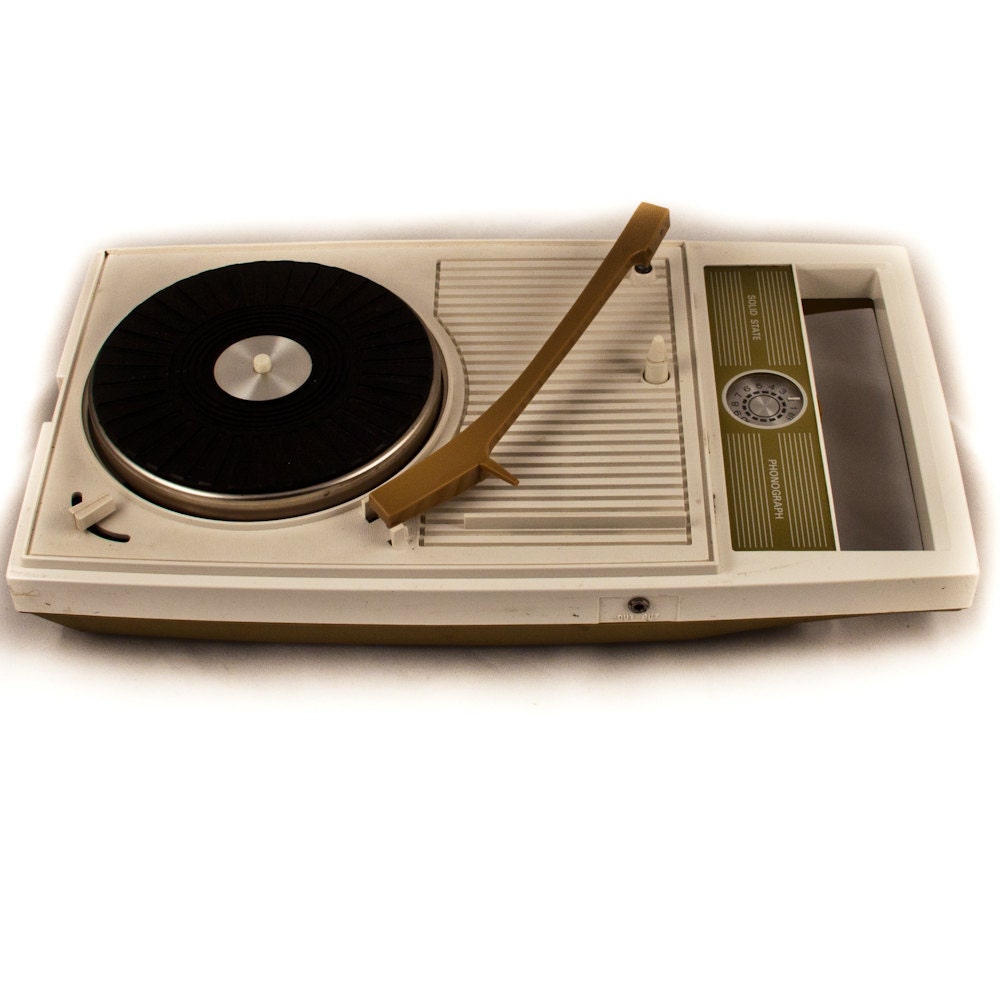 Vintage Record Player Turntable Portable Small