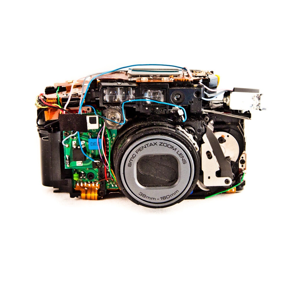 SALE Camera Art Electronic Salvage Electro Waste Gift For Him Christmas Gift Guide