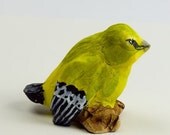 Yellow Warbler - Hand Sculpted Bird OOAK