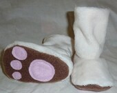 Furry Bunny Baby Booties