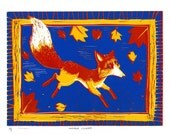 Fox in the Fall Print