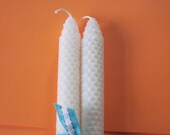 Pure White Beeswax Candles