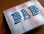 Father's Day Woodgrain "DAD" Handmade Greeting Card