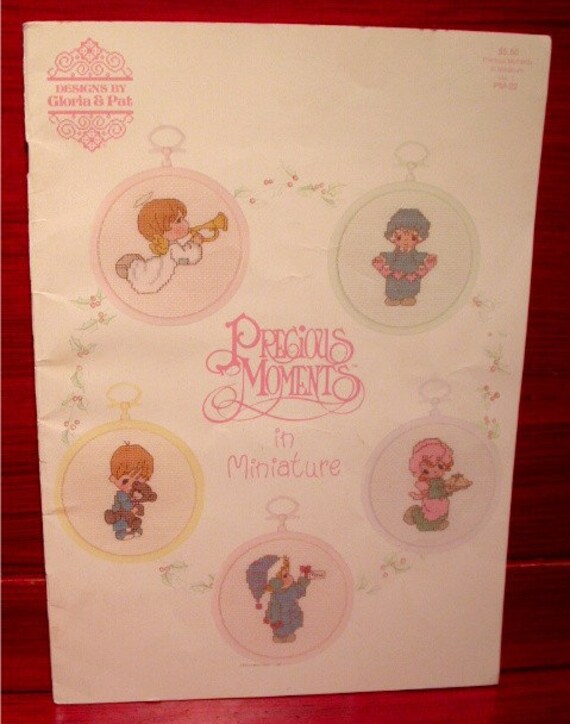 Vintage Precious Moments in Miniature cross by SimplyUniqueStuff