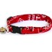 Cat Collar - Red Bandana Paisley - Large Cat Collar