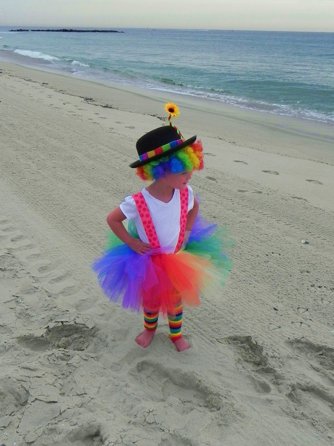 Rainbow Clown Tutu Costume - Clownin' Around Birthday Party Tutu Toddler TUTU