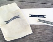Thank You Rubber Stamp, Hand Carved