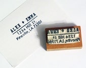 Personalized Address Stamp, Rectangle, Rubber Stamp