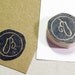 Custom Seal Rubber Stamp - Customized with Your Initial . Hand-carved and Unmounted