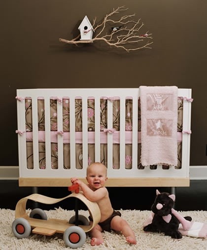 Peek-a-Boo Modern Birdhouse Lamp for Baby Nursery