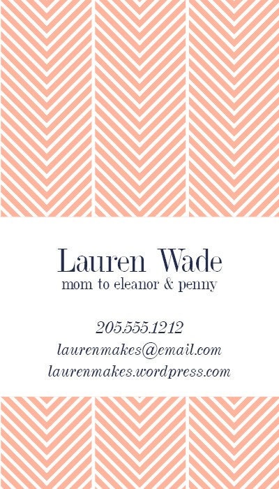 Herringbone Calling Card