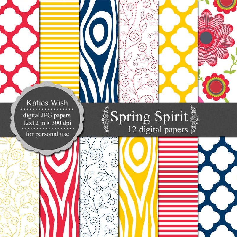 Spring Spirit Digital Scrapbook Kit N061 - Instant Download