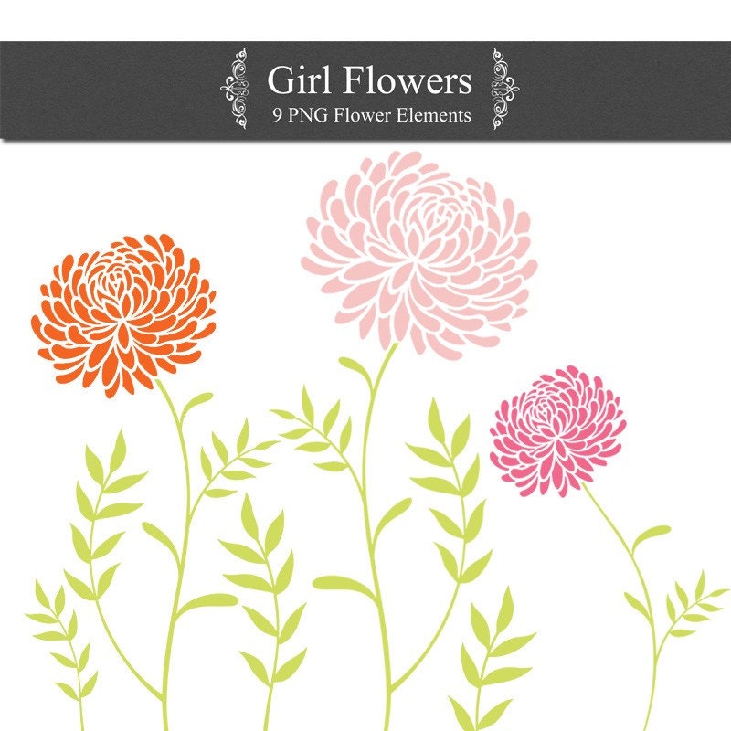 clipart girl with flowers - photo #36