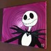 tribute to A Nightmare before Christmas Jack Skellington- Jack - 8 x 10, acrylic on canvas, ready to hang, ORIGINAL by Michael H. Prosper